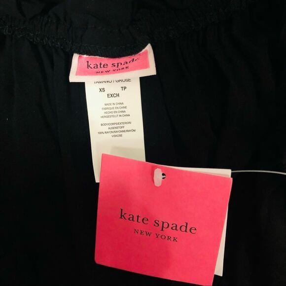 KATE Spade Off-the-Shoulder Swim Cover Up Romper Black XS - Picture 10 of 11